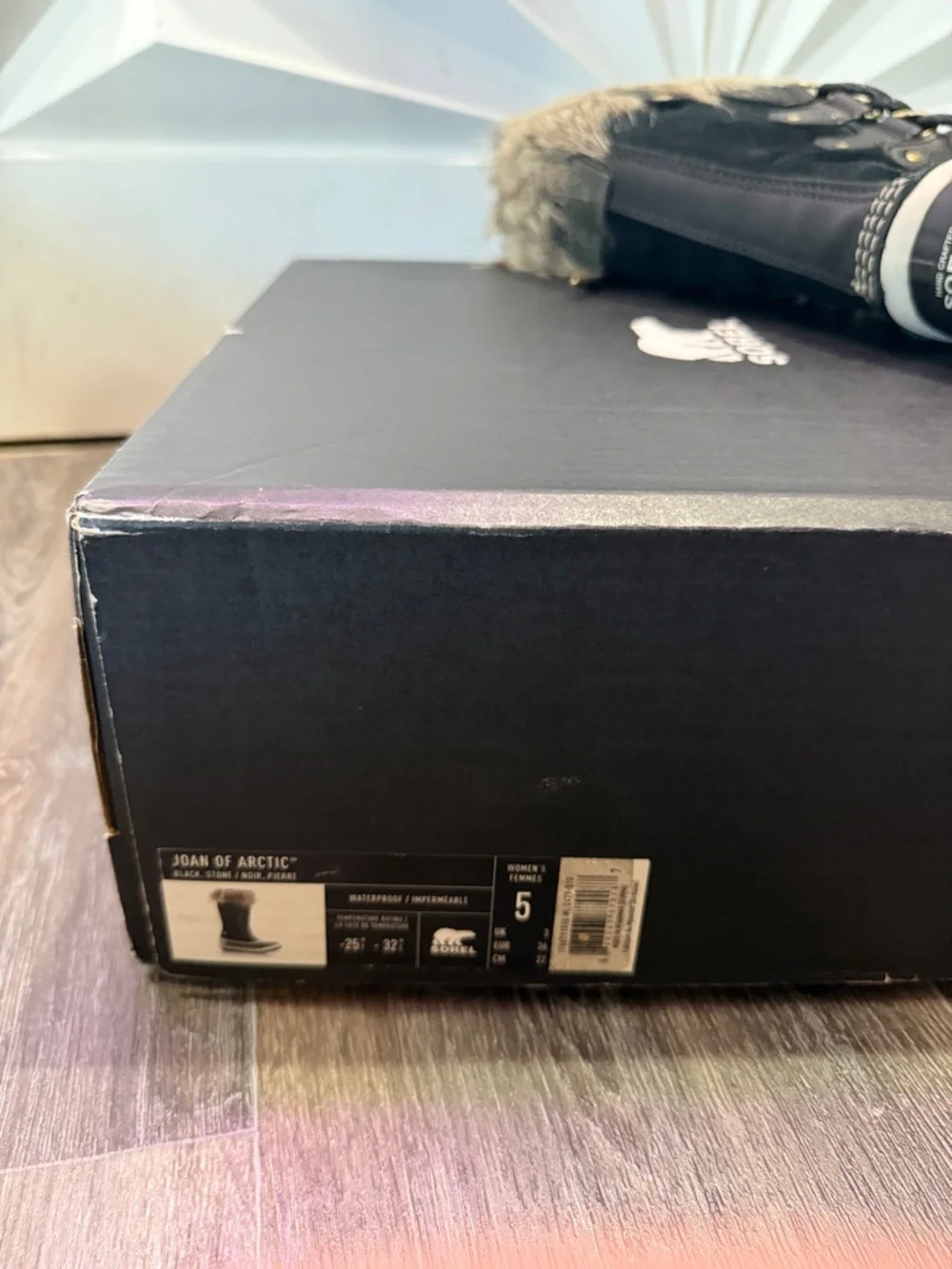 Sorrel Joan of Arctic waterproof Black Boots Sz 5